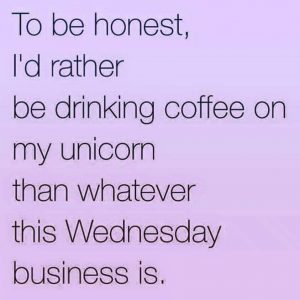 Drinking Coffee on my Unicorn