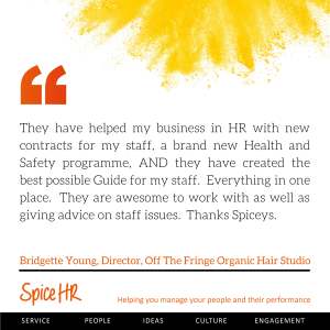 They are awesome to work with as well as giving advice on staff iddues.  Thanks Spiceys.  Bridgette Young, Director, Off the Fringe Organic Hair Studio